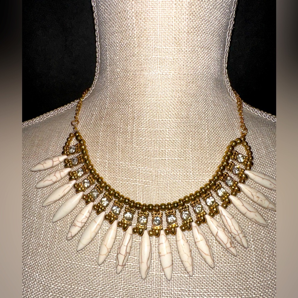 Bib Style Statement Necklace
